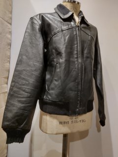 50~60's Rib Leather jacket 