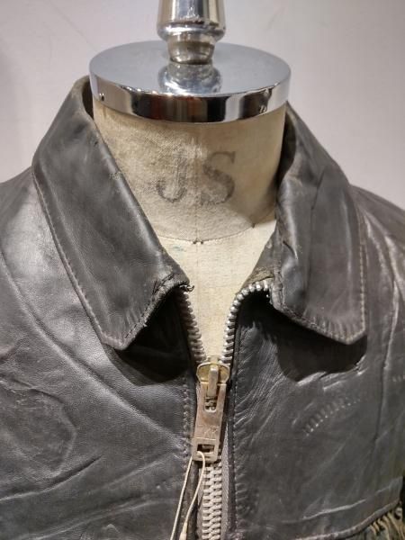フリンジジャケット Albuquerque美品 70's MASCOT Fringe Single riders jacket - neon-leather