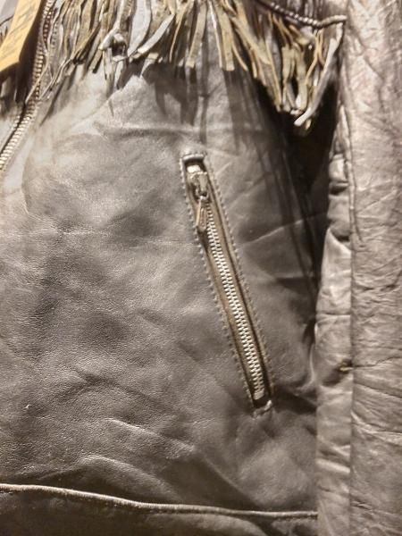 70's フリンジレザージャケット Lewis Leathers VINTAGE LEWIS LEATHERS LIGHTNING Tassle 70s
