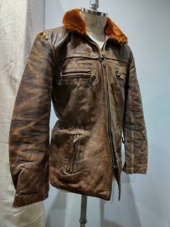 German Leather Car Coat Jacket
