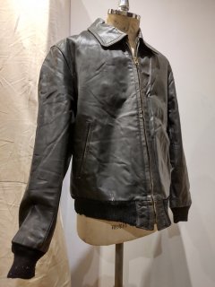 50~60's German Rib Leather Jacket 