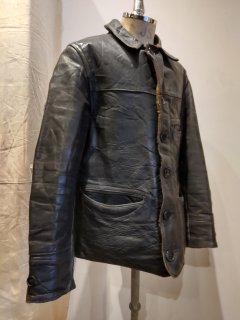 30's Horsehide 2-pocket single car coat
