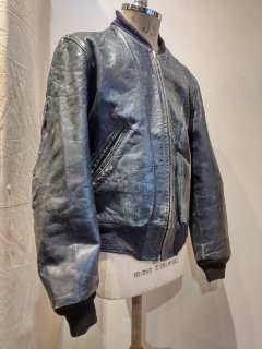 50~60's Rib Leather Jacket