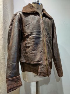 50~60's VELVACOLT Rib Leather Jacket 