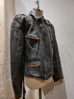 German Padded Double Leather Jacket