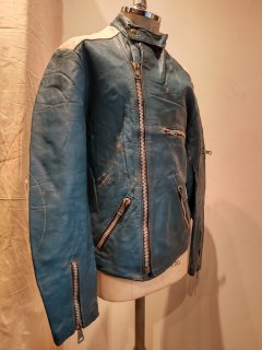 French MOTO CUIR 2Tone Leather Jacket MONZA Type 