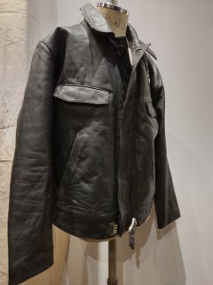 Policeman type leather jacket
