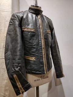 German Padded Single Leather Jacket