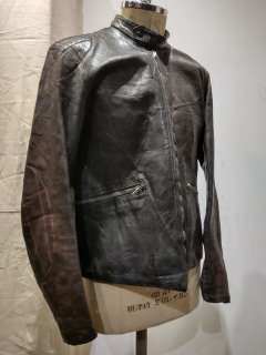 GA MAN Padded Single Leather Jacket 