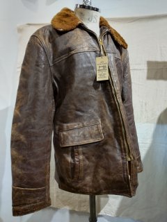 50~60's Horsehide Car Coat Jacket
