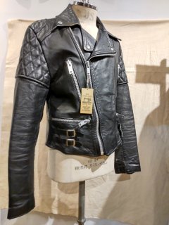 80's Sheepskin Double Riders  Leather Jacket LIGHTNING Type 