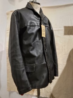 EASDEN Leather Car Coat Jacket 