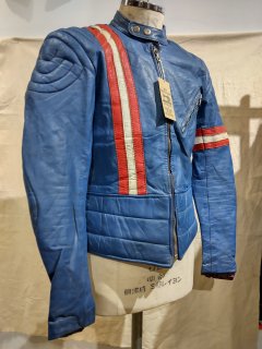 80's MEDE IN Sweden JOFAMA Tricolor Color Single riders jacket