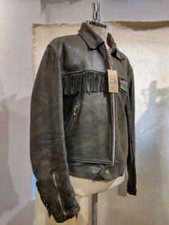 60~70's Highwayman Fringe Single Leather Jacket VIRGMAN