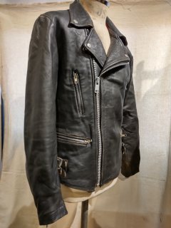 80's Sheepskin Double Riders Leather Jacket LIGHTNING Type