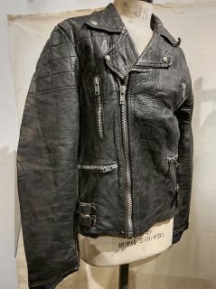 80's Sheepskin Double Riders Leather Jacket LIGHTNING Type 