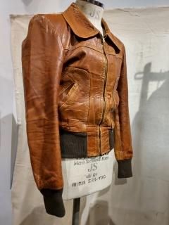 70's Rib Leather Jacket 