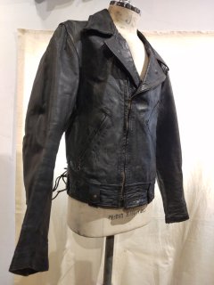 50's ALL WEATHER GARMENT Side lace Double riders jacket 