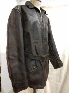 50~60s Country life Leather Car Coat Jacket