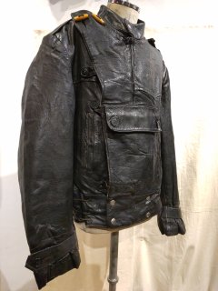40~50's Swedish Army Motorcycle Leather jacket