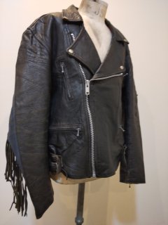 80's Fringe Leather Riders Jacket 