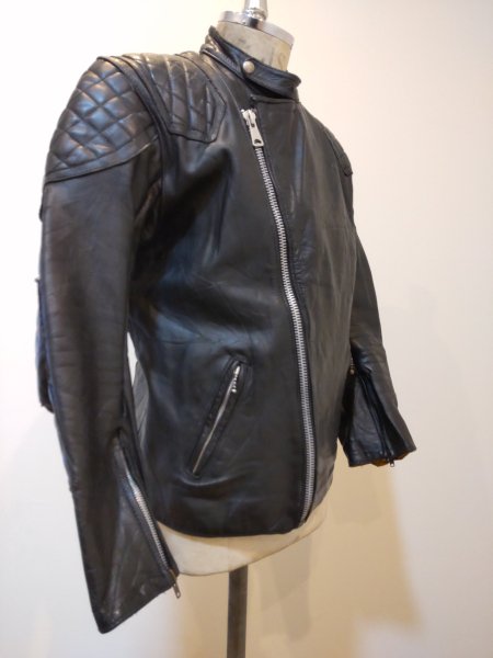 70's Highwayman CHAMPION for RIVETTS Leather Jacket - neon-leather