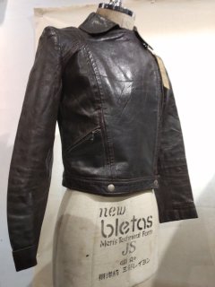 60~70's Nordiska kompaniet Ladies Double Leather Jacket 