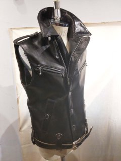 NEON Biker Leather Vest