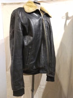 German Boa Rib Leather Jacket 