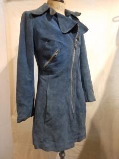 LINDZON Ladies Suede Leather Coat