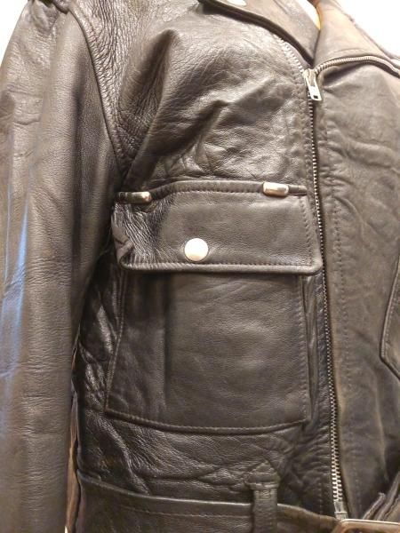 70's British Cycle Leathers D-Pocket Double Leather Jacket