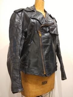 60's Policeman Leather Jacket
