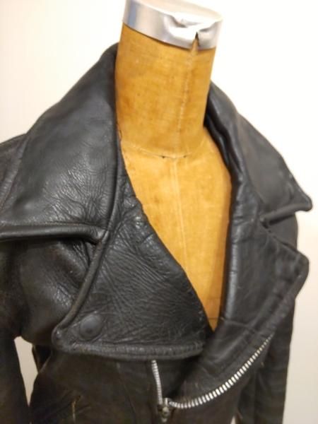 当社の riders Double Leather Cal 60's jacket neon-leather - ジャケット・アウター