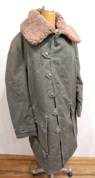 40's Swedish army M1909 Mouton Coat - neon-leather