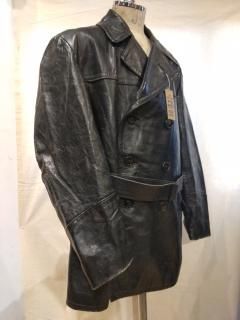 50's German Sitting Bull Motorcycle Leather Coat