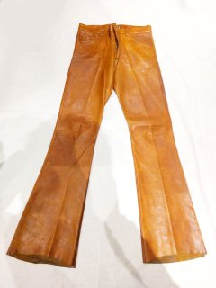 70's SANTA FE Leather Bell bottom Pants