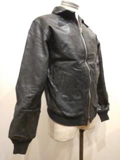 German Rib Leather Jacket 