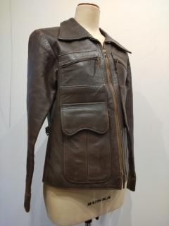 70's MADE IN SPAIN Single Leather Jacket