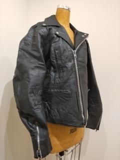 70~80's Double Riders Leather Jacket LIGHTNING Type