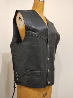 Side lace Leather Vest 