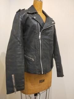80's French Double Leather Jacket