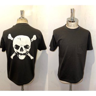 NEON SKULL Tシャツ (black×white)