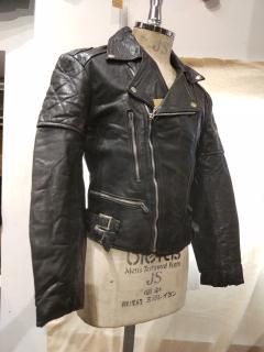 7080's Double Riders Leather Jacket LIGHTNING Type