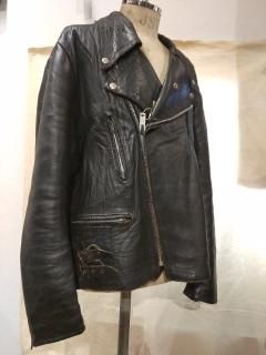 70's KETT Double Riders Leather Jacket LIGHTNING Type