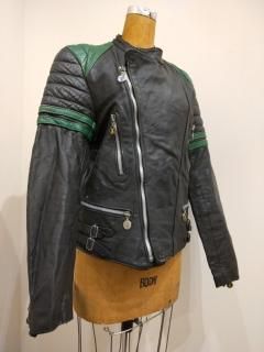 70's French 2Tone Leather Jacket MONZA Type 