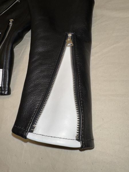 2tone Double Leather Jacket（受注製作商品) - neon-leather