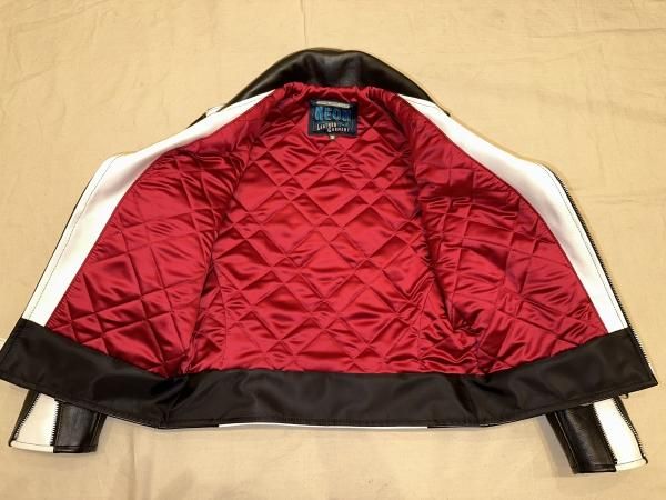 2tone Double Leather Jacket(受注製作商品) - neon-leather 2tone Double Leather Jacket(受注製作商品) - neon-leather