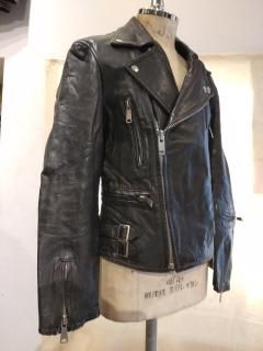 80's Double Riders Leather Jacket LIGHTNING Type 6