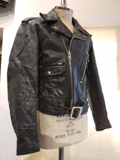 70's D-Pocket Double Leather Jacket