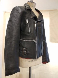 80's Sheepskin Double Riders Leather Jacket LIGHTNING Type 